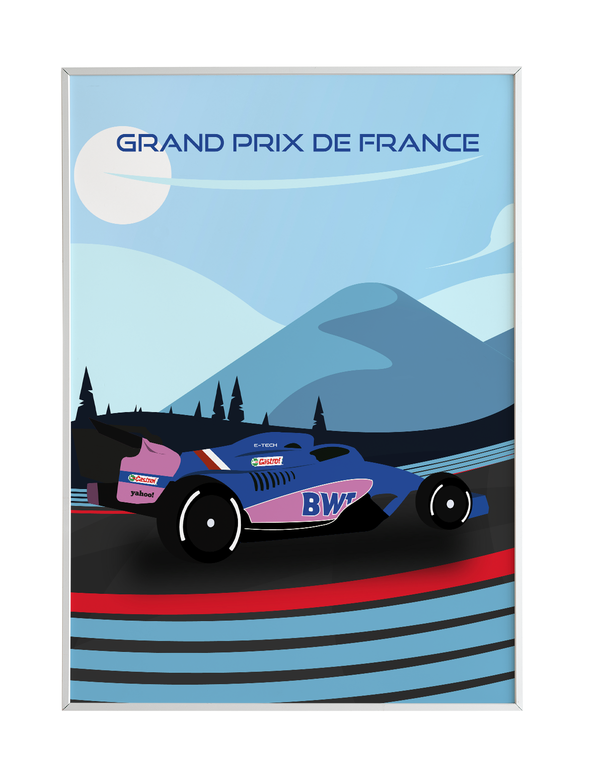 Affiche F1 grand prix de france